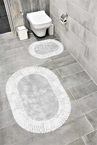 Bordo Halı Set de covorașe de baie decorative lavabile, cu absorbție de apă, ...