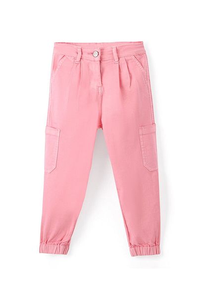 Primo Gino Woven Cargo Fit Ankle Length Jogger Over Dye - Pink