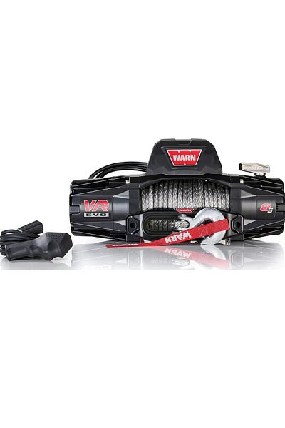 warn VR EVO 8-S - 8,000 lbs Winch With Synthetic Rope and Wireless Remote, 12V