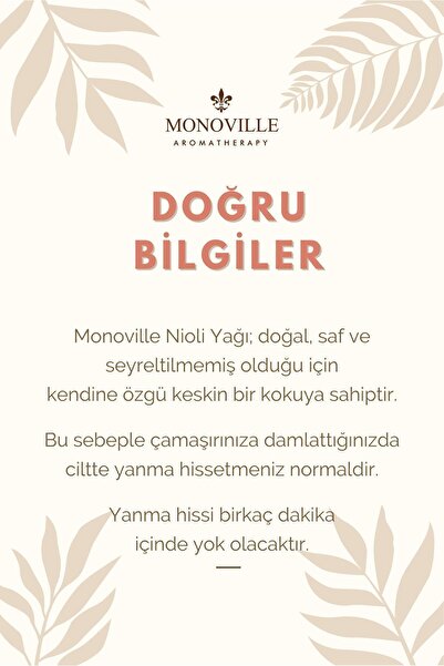 Monoville Nioli Uçucu Yağı 10 ml %100 Saf ve Doğal (Niaouli Essential Oil)