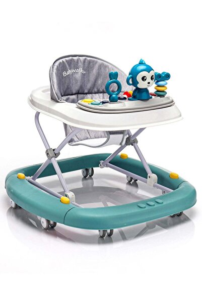 BabyCara مشاية أطفال موسيقية وكرسي هزاز مع ارتفاع قابل للتعديل