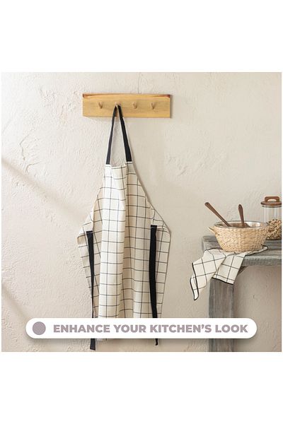 Myhome Country Schürze, Unisex-Design für Männer und Frauen, Küchenschürze, ideal zum Kochen, Grillen, Küche