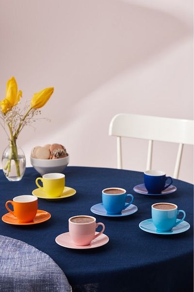 Karaca Rengin New 6-Person Coffee Cup 85 ml