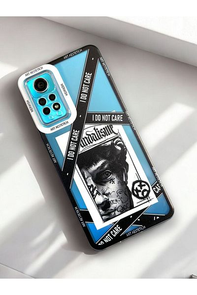 Merwish Xiaomi Redmi Note 11 Pro Compatible Luxury 2mm Camera Protected Artaesthetic Patterned Silicone Case