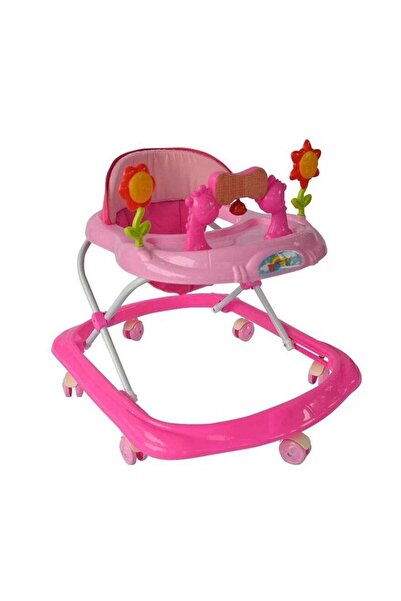 BabyCara مشاية أطفال مزودة بموسيقى وإضاءة مع إمكانية تعديل الارتفاع في 3 أوضاع