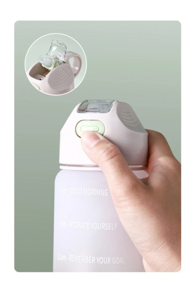 fitmart '' Superior 1'' - 1 Liter Motivated Tritan Water Bottle Sports Flask - Bpa Free