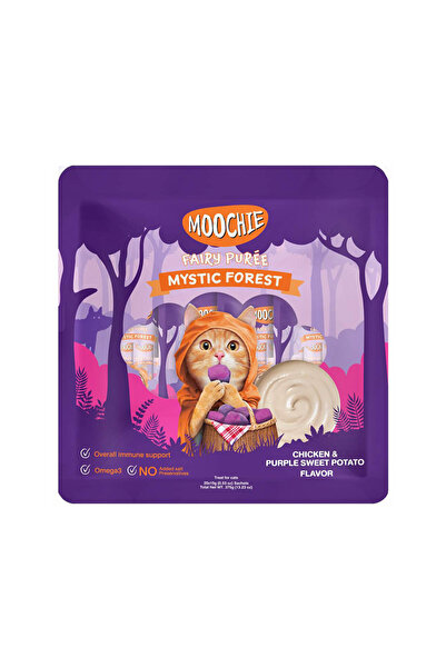 MOOCHIE مكافآت القطط من فيري بيوريه الدجاج والبطاطا الحلوة الأرجوانية - 25 × ...