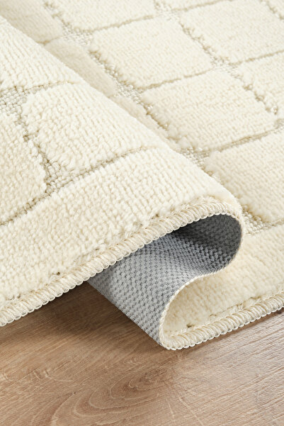 Konfor Halı Soft Shower Square Backyard Floor Mat Bath Mat Set Long Lasting Water Absorbent 50X8