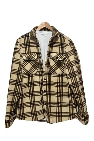 Pi Giyim Ανδρικό πουκάμισο Winter Fleece Μαλακό ύφασμα