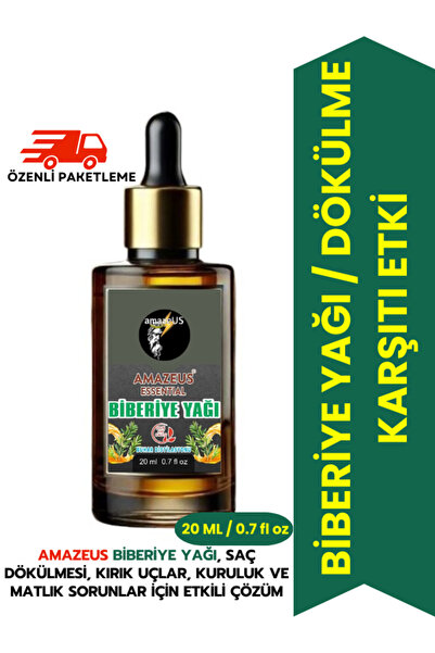Amazeus BİBERİYE YAĞI (%100 SAF VE DOĞAL) BESLEYİCİ ETKİ 20 ML / 0.7 fl oz