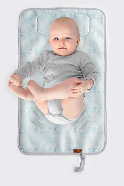 HAMUR غطاء وسادة تغيير الحفاضات لحديثي الولادة من Mother Baby Care باللون الأخضر الصلب