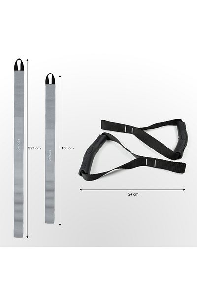 Rebuwo Barfix Pull Resistance Band - Gray Hard Rubber