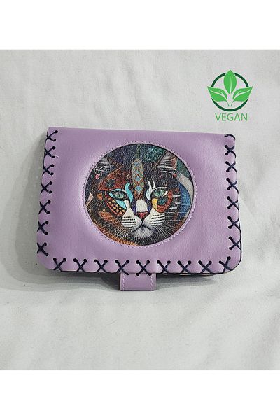 sielta Vegetable Vegan Leather Handmade Design Women Wallet