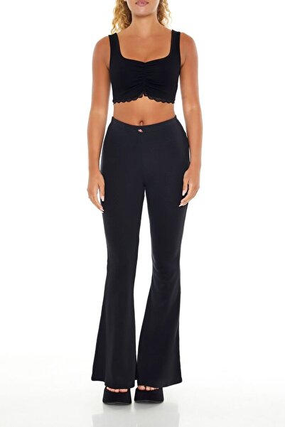 Forever 21 Pointelle Flare Tayt