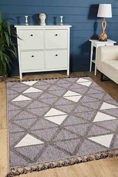 Halı Sepeti Louıs Casa Tiffany 6744 Multi Kolay Kullanım Hav Toz Vermez Hasır Dokulu Bukle Örgü Modern Halı