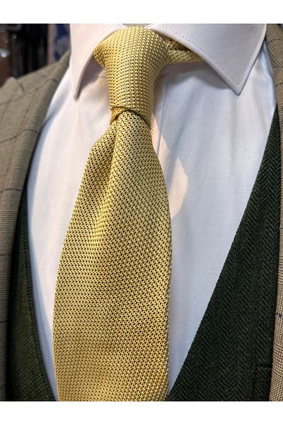 CROATE 100% Silk Knitwear Woven Tie