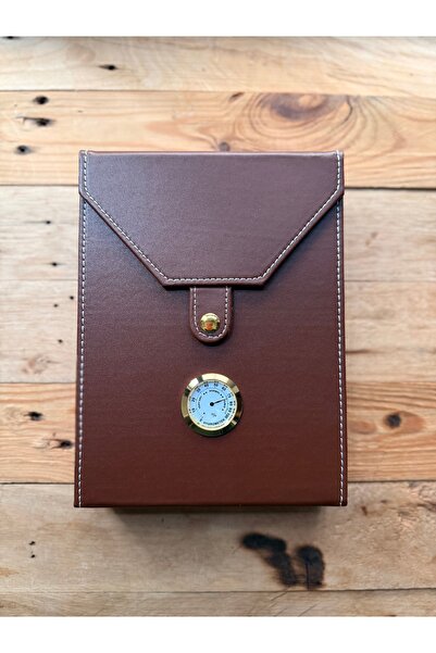 Habanos Puro Seyahat Çantası Humidor Özellikli Nem Göstergeli