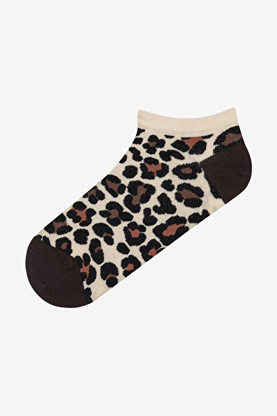 Penti Browny Leopard 2-Piece Booties Socks