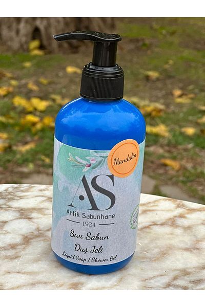 As Liquid Olive Oil Shower Soap/Hand Soap with Mandarin Natural Glycerin 250 ml