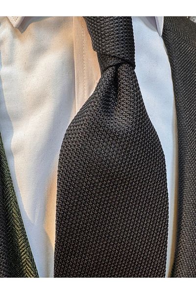 CROATE 100% Silk Knitwear Woven Tie