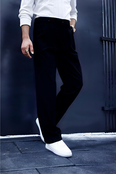 CMZ COLLECTİON Pantaloni de școală pentru băieți, până la gleznă, din materia...