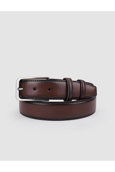 Cabani 100% Genuine Leather Brown 3.5 cm Men's Casual Belt