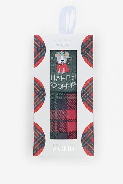 Penti Мъжки чорапи от 2 части Happy Woofmass Navy Blue
