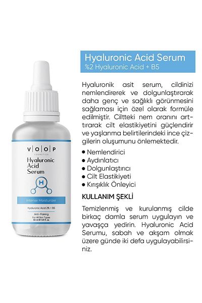 VOOP Hyaluronic Acid Serum B5 30 ml |   Intensive Moisturizing Skin Care Serum