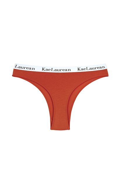 KaeLaurean Slip de damă tricotat din bumbac elastic, culori de pământ
