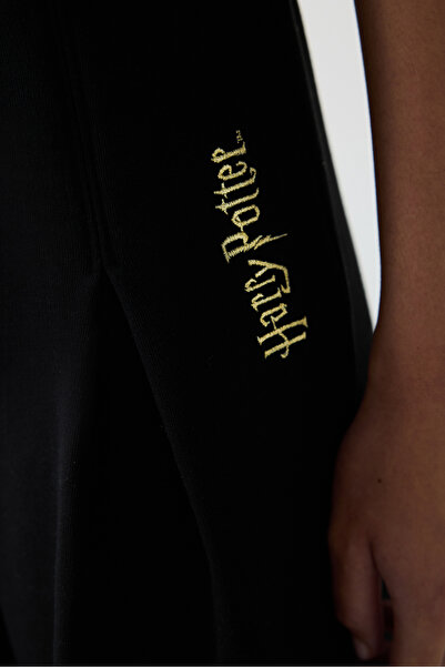 Penti Black Harry Potter Printed Wide Leg Trousers