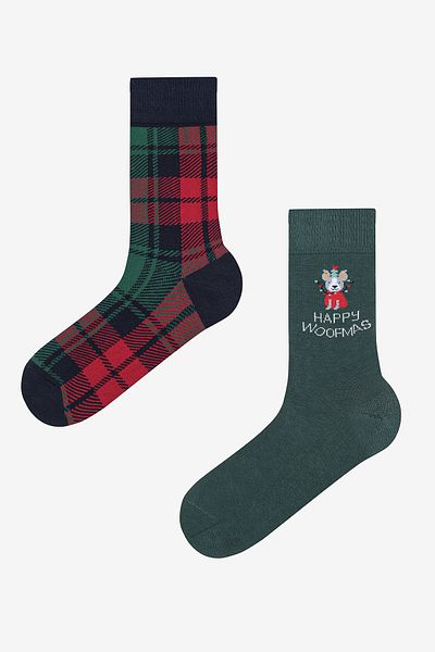 Penti Мъжки чорапи от 2 части Happy Woofmass Navy Blue