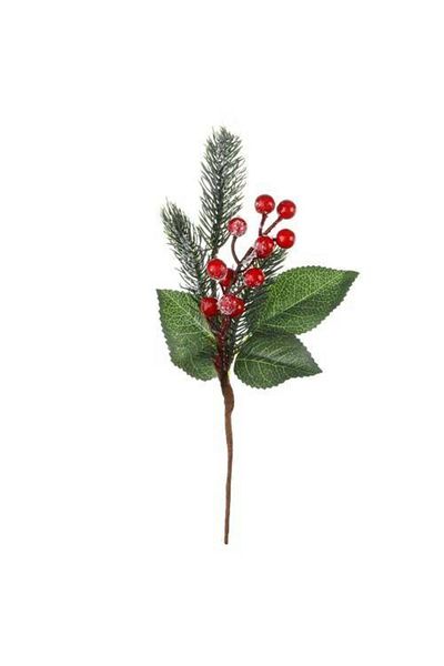 Parti Dükkanım New Year's Cockina Leaf Branch 30 cm - 1 Piece