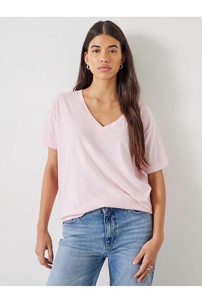 Superlife Superlife Women's V-Neck Tshirt Spr24Tsk45