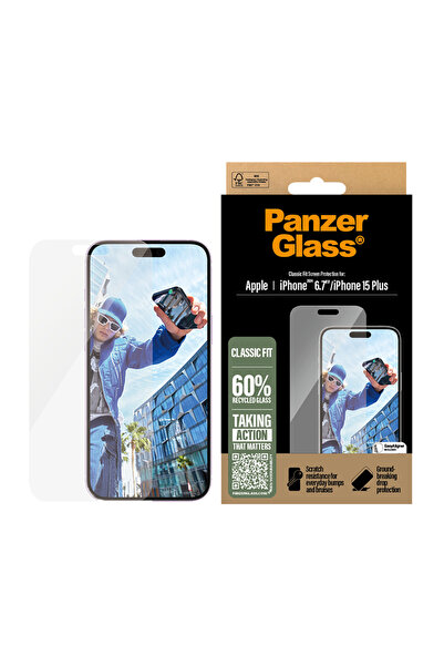 Panzer Glass واقي شاشة iPhone 16 Plus - كلاسيكي وشفاف