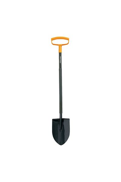 FiSKARS Durable Digging Shovel with Polypropylene D-Handle 46 Inch