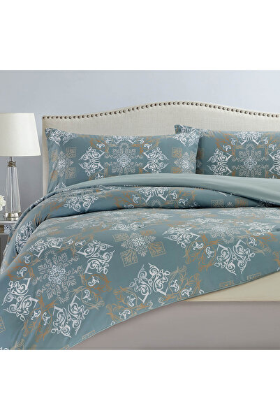 In House Denilson | Microfiber Comforter Set 4 Pieces, King, 260x240 cm, Grey