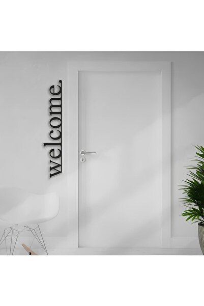 BhdrPleks WELCOME AHŞAP DUVAR YAZISI