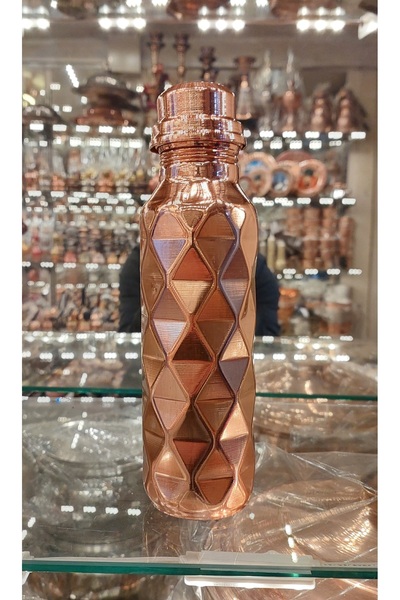 Bakır Center Bakır Su Matarası Bakır Matara Bakır Su Şişesi Bakır Şişe 550 ML Bakır Termus