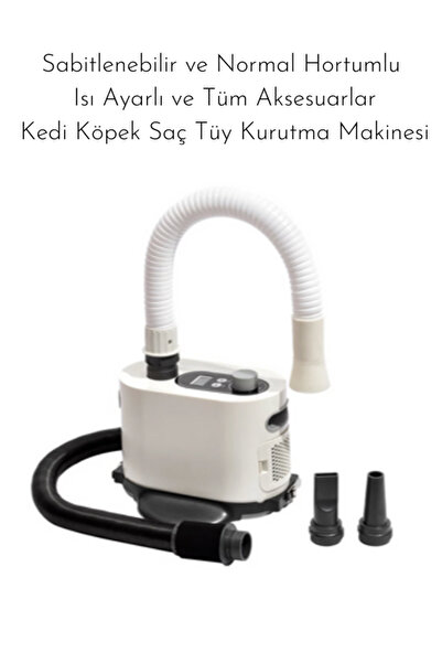 PAKEWAY Sabitlenebilir Ve Normal Hortumlu Isı Ayarlı Ve Tüm Aksesuarlar Kedi ...