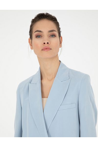 Pierre Cardin Blue Kupro Oversize Jacket 50282100-Vr249