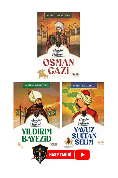Çelik Yayınevi Gençler İçin Osmanlı  Serisi - Osman Gazi - Yıldırım Bayezid -...