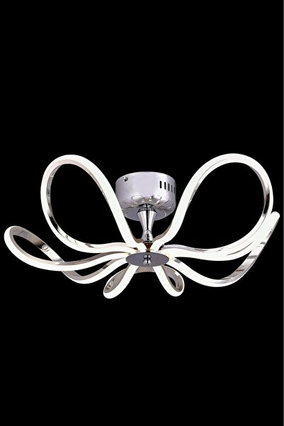 HİRALUCE Milano 3 Renk Kumandalı Ve Dimmerli Krom ( Sarı Beyaz Ve Gün Işığı ) Luxury Led Avize