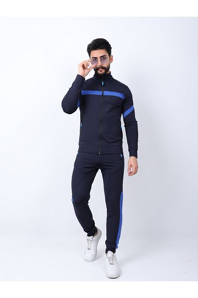 MERTEX Ανδρικό ύφασμα Blue Diver Σετ αθλητικής φόρμας με φερμουάρ με ψηφιακή εκτύπωση