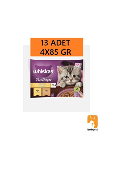 Whiskas Junior KümesHayvanlı Tavuklu Ve Hindili Jöleli Konserve Yavru Kedi Ma...