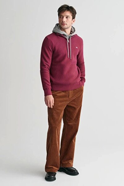 Gant Men's Micro-Textured Cotton Half Zipper Sweater