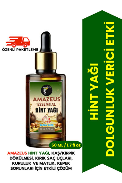 Amazeus 100% Pure and Natural Castor Oil - Nourishing Effect 50ml