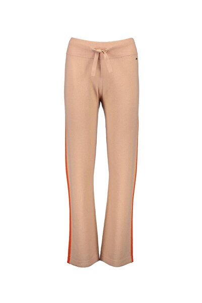 Escada Sport Ip Bağlamalı Şeritli Bol Paça Yün Ve Kaşmir Eşofman Altı