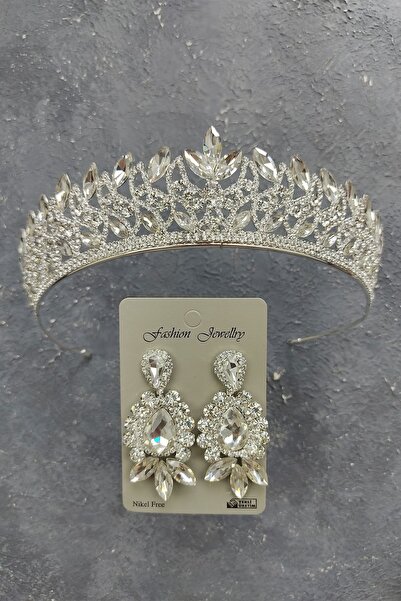 Limelia Σκουλαρίκια με πέτρα με νυφικό μοντέλο Neva και σκουλαρίκια με μεταφορά