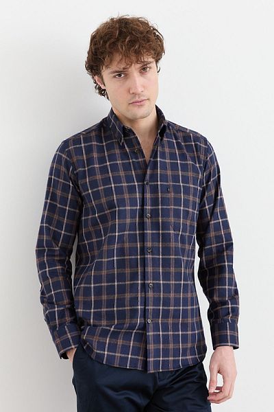 Desen Triko Men's Checkered Winter Shirt 17