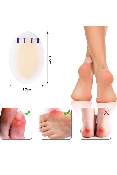 Roll 1 Box 4 Pcs Tape Heel Tape Prevent Foot Strokes
